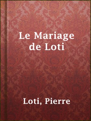 Le Mariage de Loti - ebook